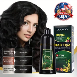 Hair Dye Shampoo 3 in 1 Black Dark Brown Hair Color Shampoo